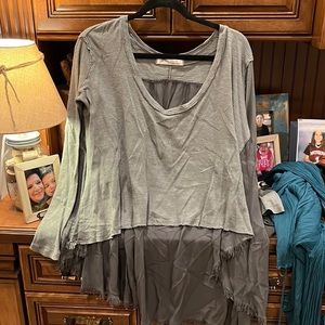Free people high low free flowing top.